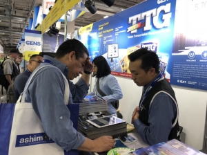 Taiwan Transportation Equipment Guide, published by Economic Daily News (CENS.com), has garnered attention from many international buyers. (photo courtesy of Hsiao Yung-le) 