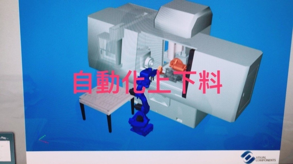 銳格精機多功能數控蝸桿加工機可搭配機械手進行自動上下料，24小時生產不間斷。 銳格精機／提供