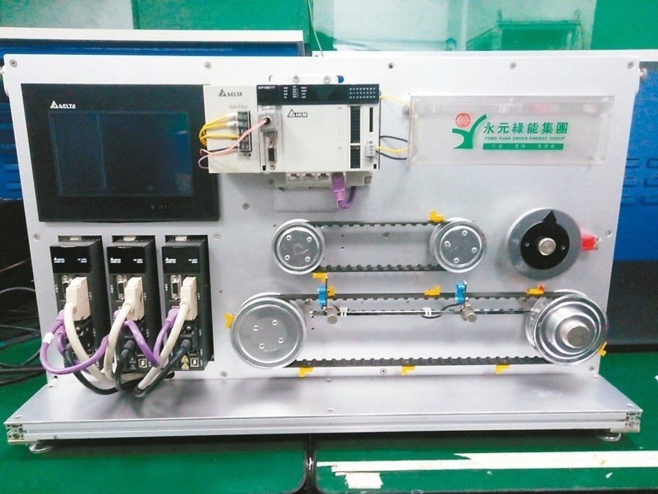 綠能集團永元電機接軌工業4.0智慧製造，發展自動搬運器（AGV）智能傳動系統。 永元電機／提供
