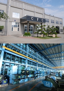 Chong Cheng Fastener Corp. is exceptionally proud of their factory's exterior design and retrieval system. (photo courtesy of Chong Cheng Fastener Corp.)