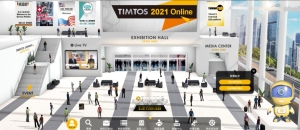 A virtual function on the TIMTOS Online virtual tour helps viewers tour the online expo. (Photo courtesy of TAITRA)
