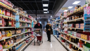 美国消费者物价指数大涨，创30年新高。图为密苏里州圣路易市北区一家超市。 图档来源：联合报系／路透

