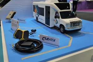 ARTC  collaborative project with OPTIMAL showcased partnership companies' products that are implemented within the electric bus solution at Taipei AMPA. (Photo courtesy of CENS)
