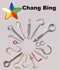 Chang Bing's product line consists of hooks, screws, zinc alloy and aluminum alloy die-casted products in different materials, and plastic injection products (Photo courtesy of Chang Bing)
