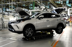 日本丰田汽车工厂示意图。图档来源：联合报系