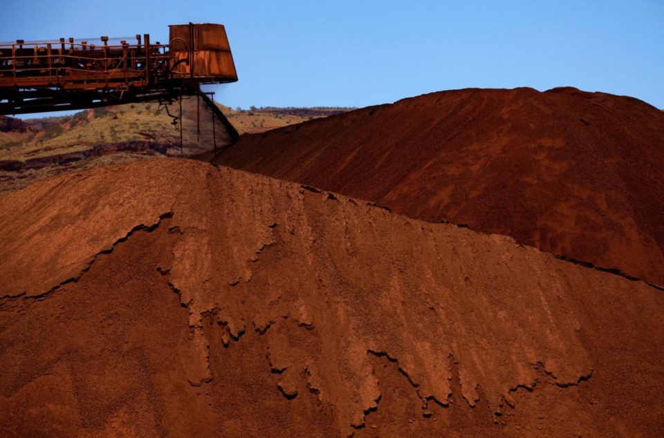 澳洲西部Pilbara區的鐵礦砂礦場。 路透