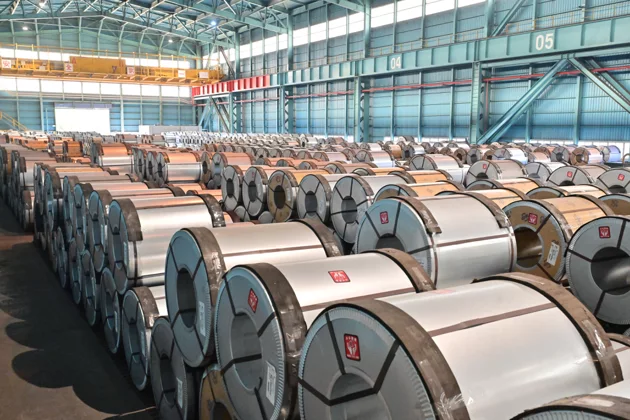 中鋼鍍鋅鋼品SGCC RC40今年通過UL2809驗證，廢鋼添加量達40%，具低碳效益。中鋼／提供