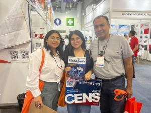 At INA PAACE Automechanika Mexico 2023, Economic Daily News/CENS established a booth at “2004,” catering to both
Taiwan suppliers and international buyers. (Photo courtesy of CENS)