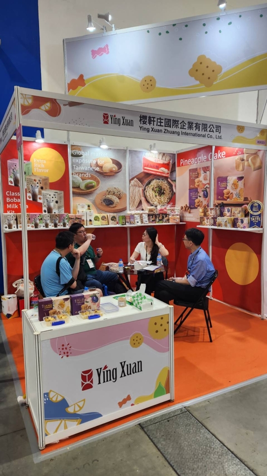 樱轩庄参加台北食品展，展出多种商品受到参观买主欢迎(樱轩庄/提供)