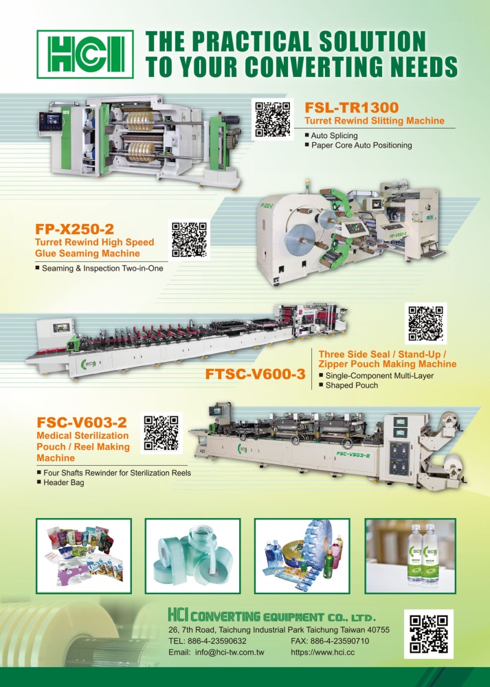 Who Makes Machinery in Taiwan HCI CONVERTING EQUIPMENT CO., LTD.