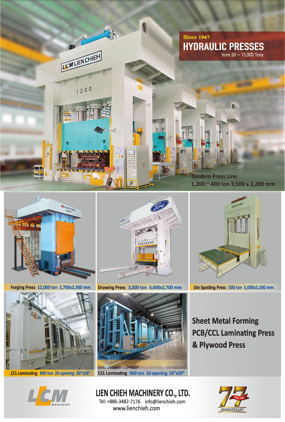 Who Makes Machinery in Taiwan LIEN CHIEH MACHINERY CO., LTD.