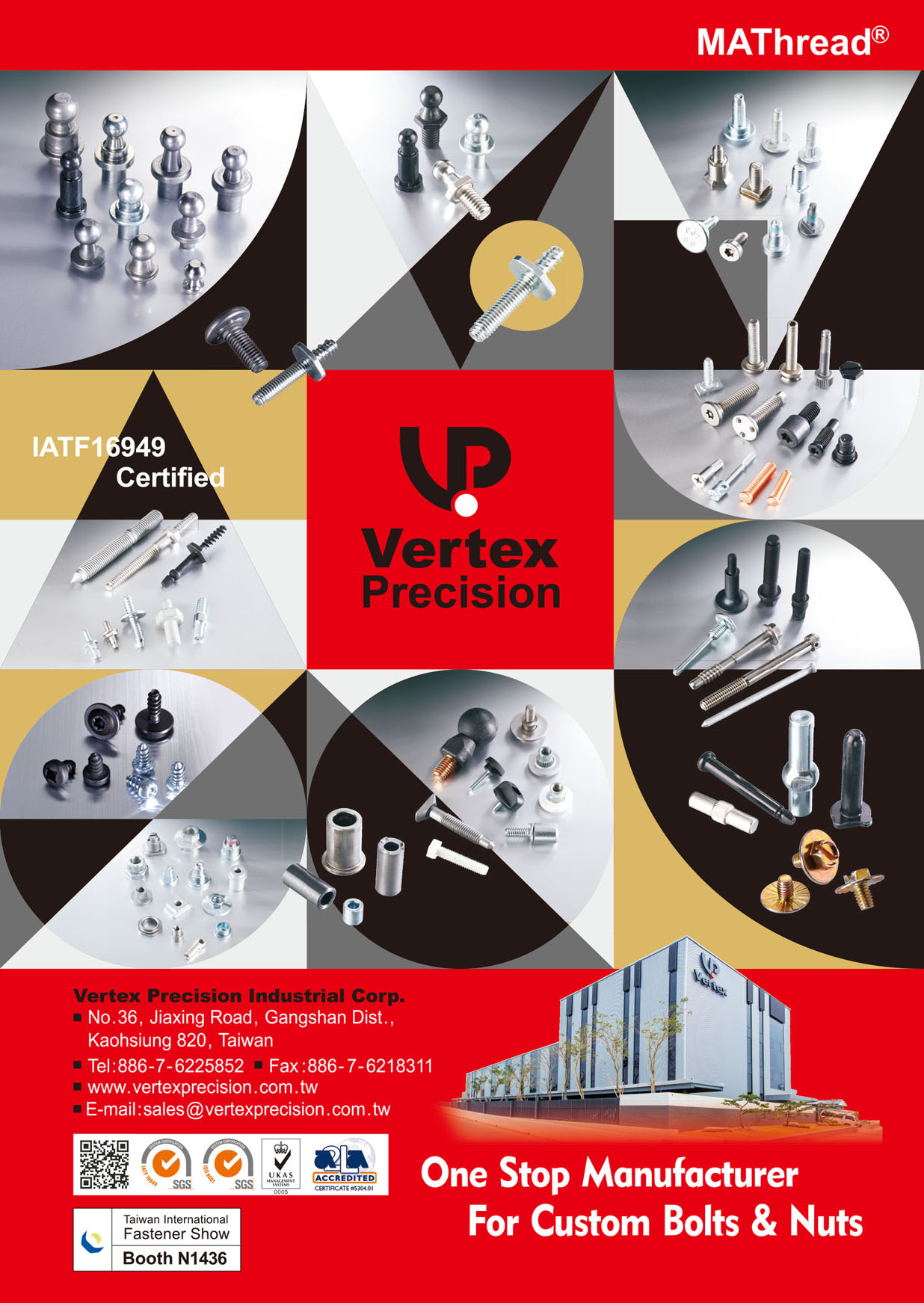 Taiwan International Fastener Show VERTEX PRECISION INDUSTRIAL CORP.