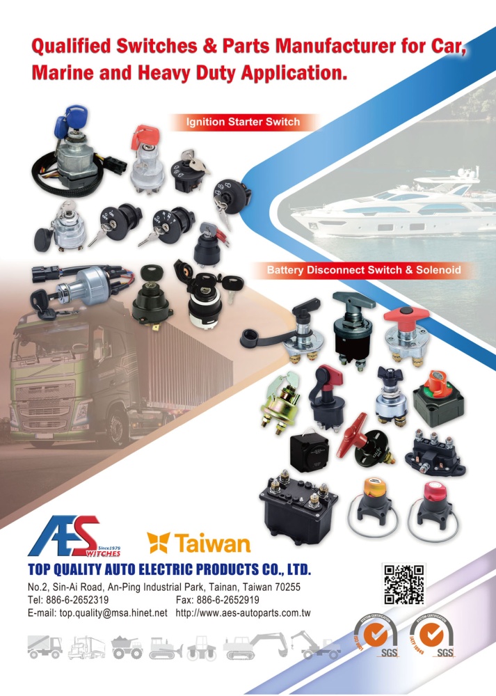TTG-Taiwan Transportation Equipment Guide TOP QUALITY AUTO ELECTRIC PRODUCTS CO., LTD.