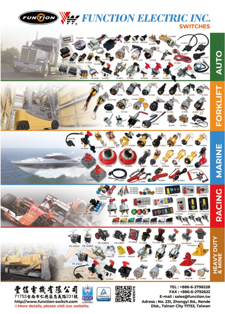 TTG-Taiwan Transportation Equipment Guide FUNCTION ELECTRIC INC.