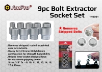 9PC BOLT EXTRACTOR SOCKET SET