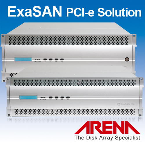 ExaSAN PCI-e Solution高頻寛磁碟陣列儲存系統