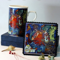 Bone China Mug and Pad Sets