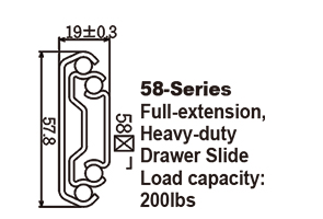 5820 Heavy-duty Drawer Slide