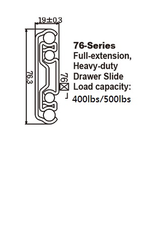 7601 Heavy-duty Drawer Slide