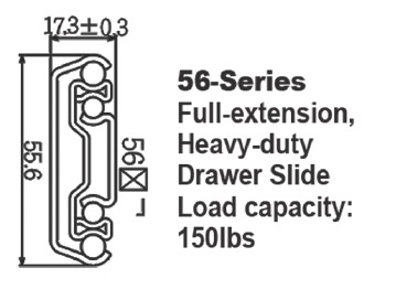 5601 Heavy-duty Drawer Slides