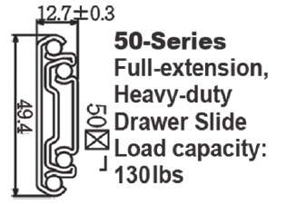 5189 Heavy-duty Draw Slide with Interlock(Anti-tilt)