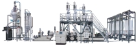 Co-rotating Twin Screw Automatic Metering / Weighing / Conveying Pelletizing Compounding Line