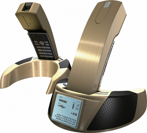 Combined Landline Phone with Bluetooth Handset and Earphone