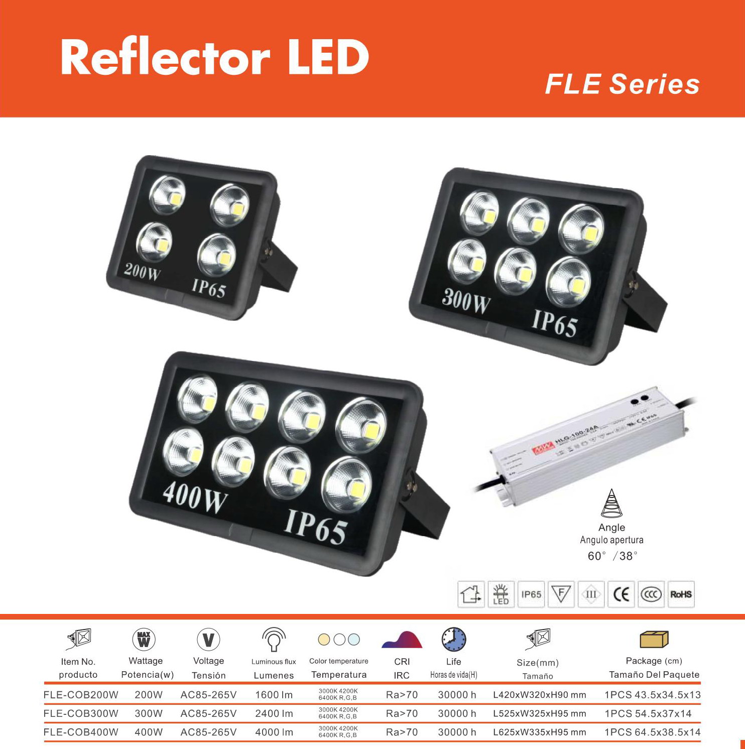 FLOOD LED COB