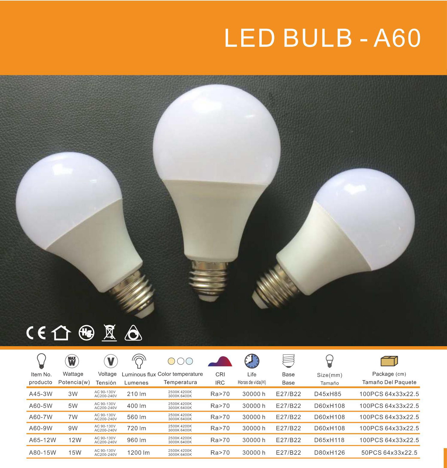 LED BULB A60