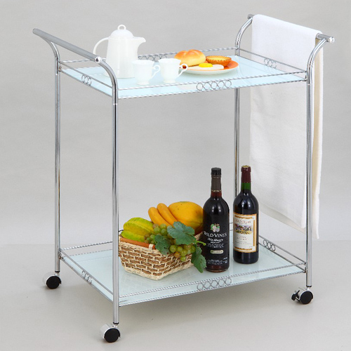 2-tier Trolley W/Iron-wire Frame