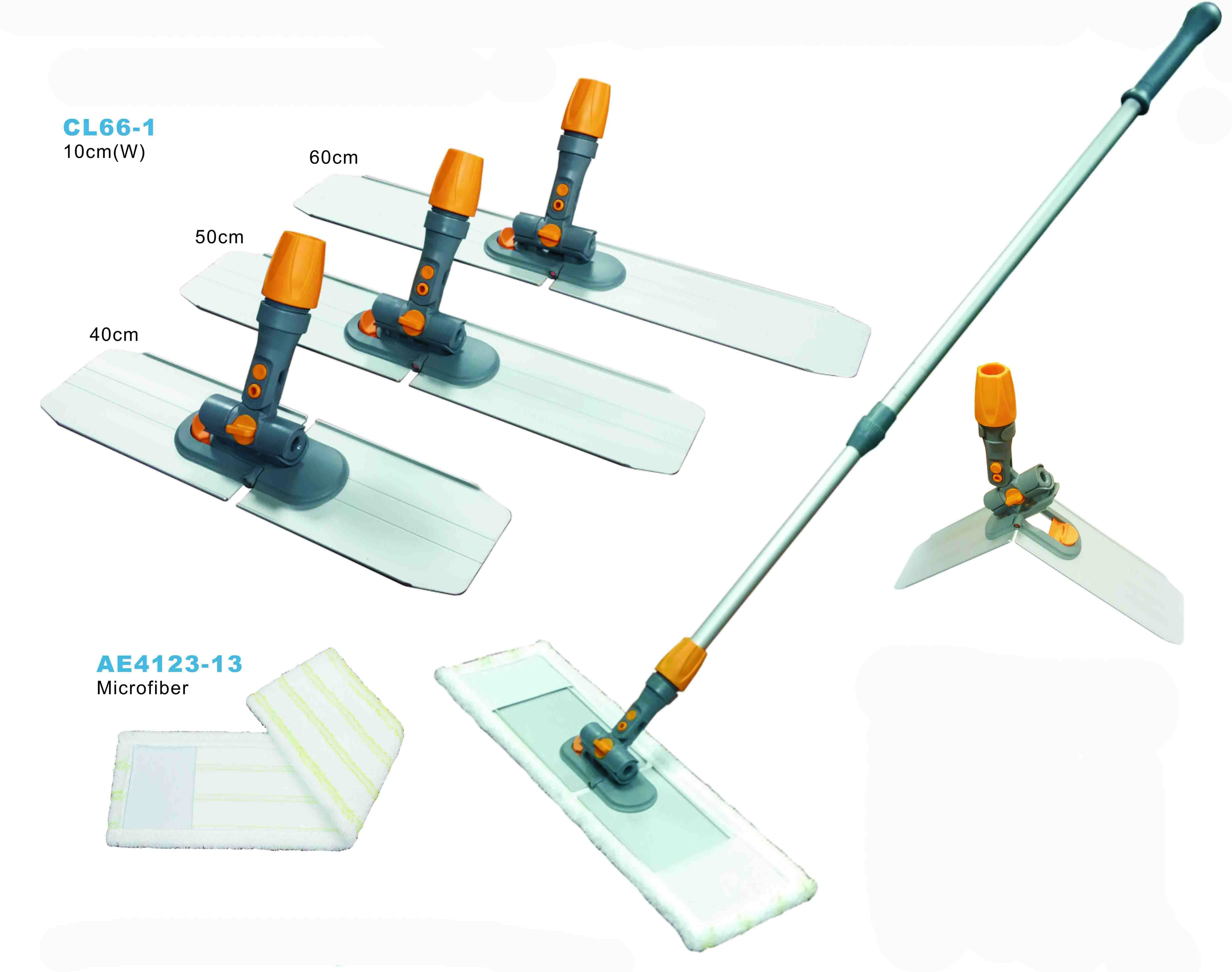 Foldable aluminum flat mop