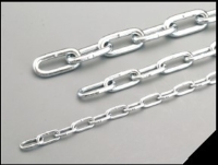 Steel straight link hand chain , welded 