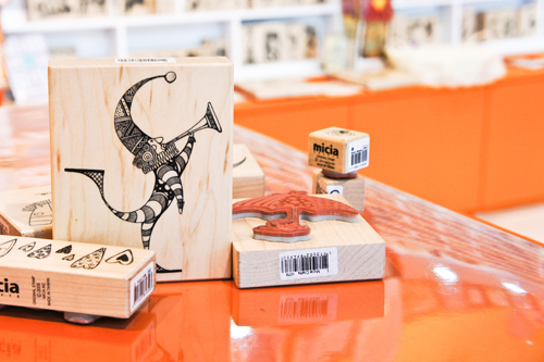 Wooden Rubber Stamp