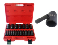 19PC 1/2” Deep Impact 
Socket Set (SAE)(HI-VIZ)
CR-MO 12 Point
