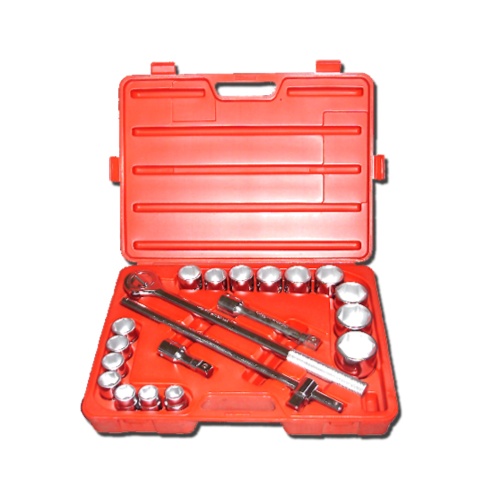 21-pc 3/4” Dr. Socket Wrench Set CR-V (6-point model, SAE approved)