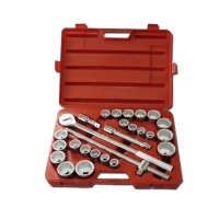 26-pc 3/4” Dr. Socket Set CR-V (12-point model, metric combination, SAE approved)