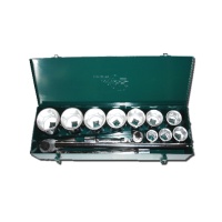 16-pc 1” Dr. Socket Set CR-V  (6-point model, metric combination)