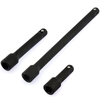 3/8” Drive Impact Extension Bar, Cr-V Steel | 3-Piece Set