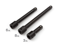 1/2-Inch Drive Impact Extension Bar Set, Cr-V, 3-Piece