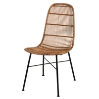 The Container Sales K/D MCM WOVEN RATTAN CHAIRS