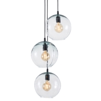 GENOVA RECYCLE GLASS HANGING LAMPS,3 lites