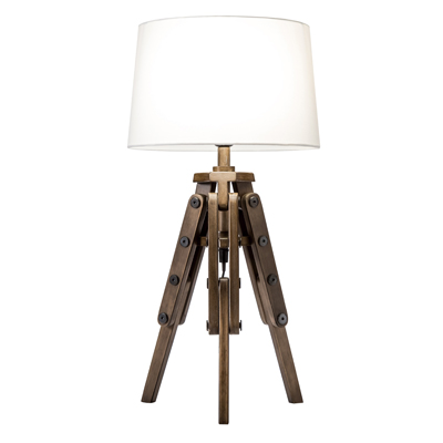 MARINER WOODEN TRIPOD TABLE LAMPS