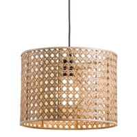 HK SPLIT CANE WEAVE HANGING LAMPS