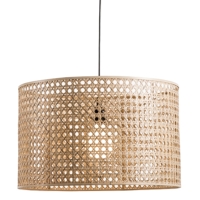 HK SPLIT CANE WEAVE PENDANT LAMPS