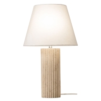 SCALLOP STONE CASTING TABLE LAMPS