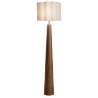 WOODEN/SCALLOP SHADE FLOOR LAMPS