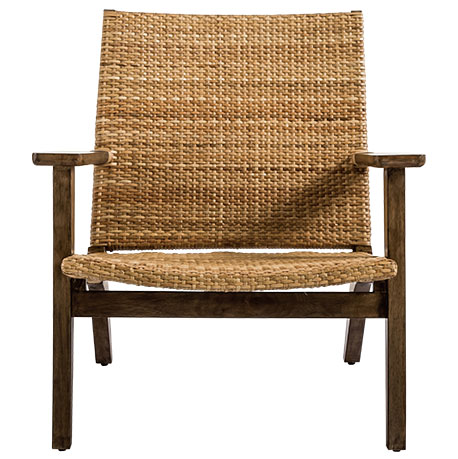 WOODEN FRAME & WOVEN OCCASIONAL CHAIRS