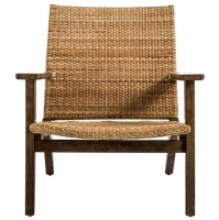 WOODEN FRAME & WOVEN OCCASIONAL CHAIRS