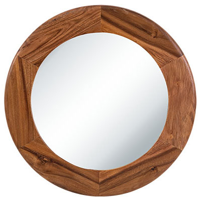 ACACIA WOOD ROUND MIRRORS