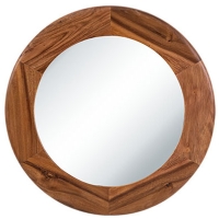 ACACIA WOOD ROUND MIRRORS